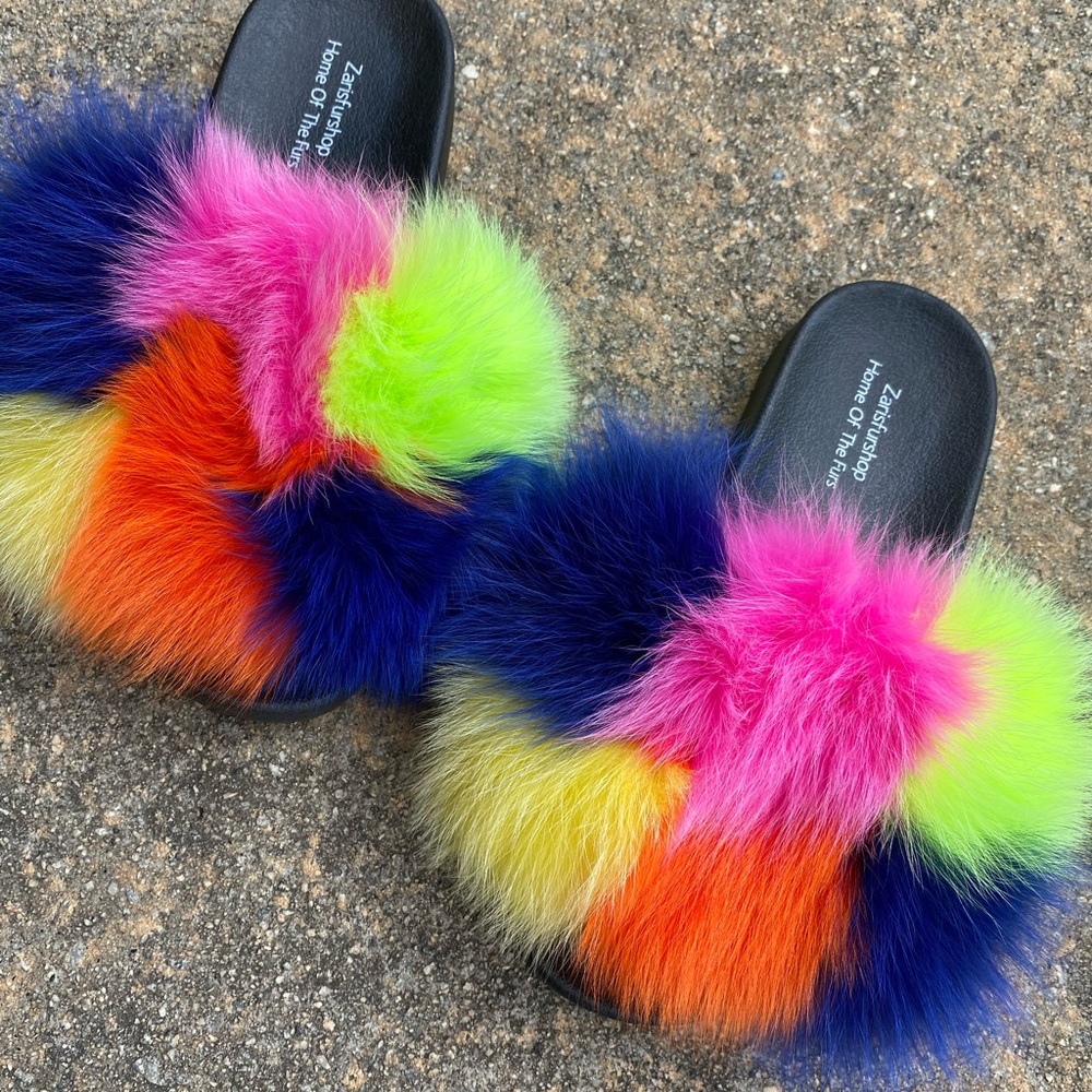Fur Slippers - Picture 2 of 2